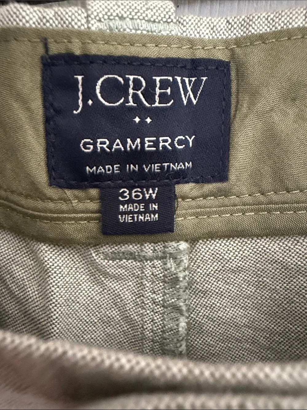J. Crew Men's Sage Green Flat Front Chino Shorts